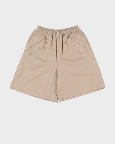 Vintage 1990s Beige High Waisted Shorts - S