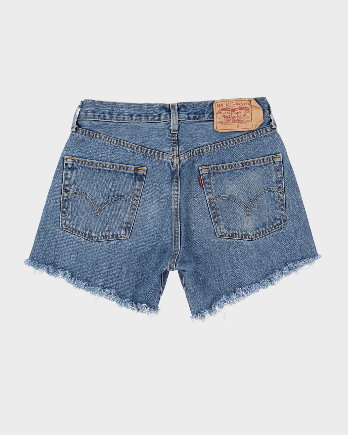 Vintage 90s Levi's 501 Blue Denim Shorts - W30