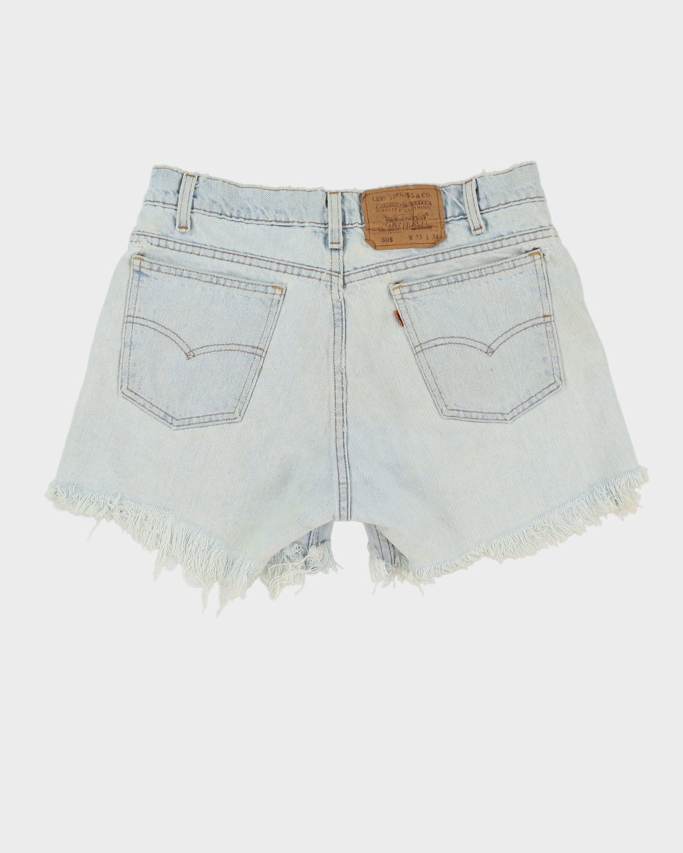 Vintage 80s Levi's Light Wash Denim Shorts - W33