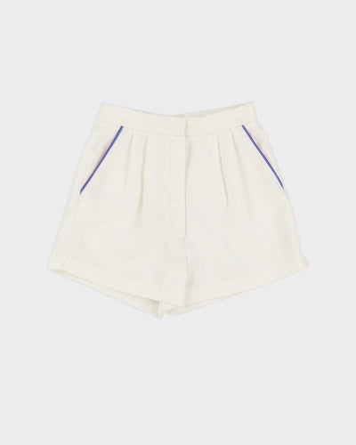 Wimbledon White Tennis Shorts - XS