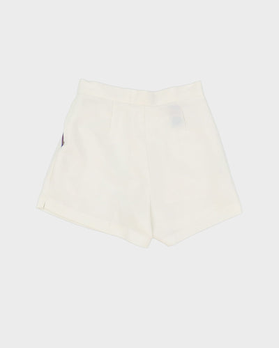 Wimbledon White Tennis Shorts - XS