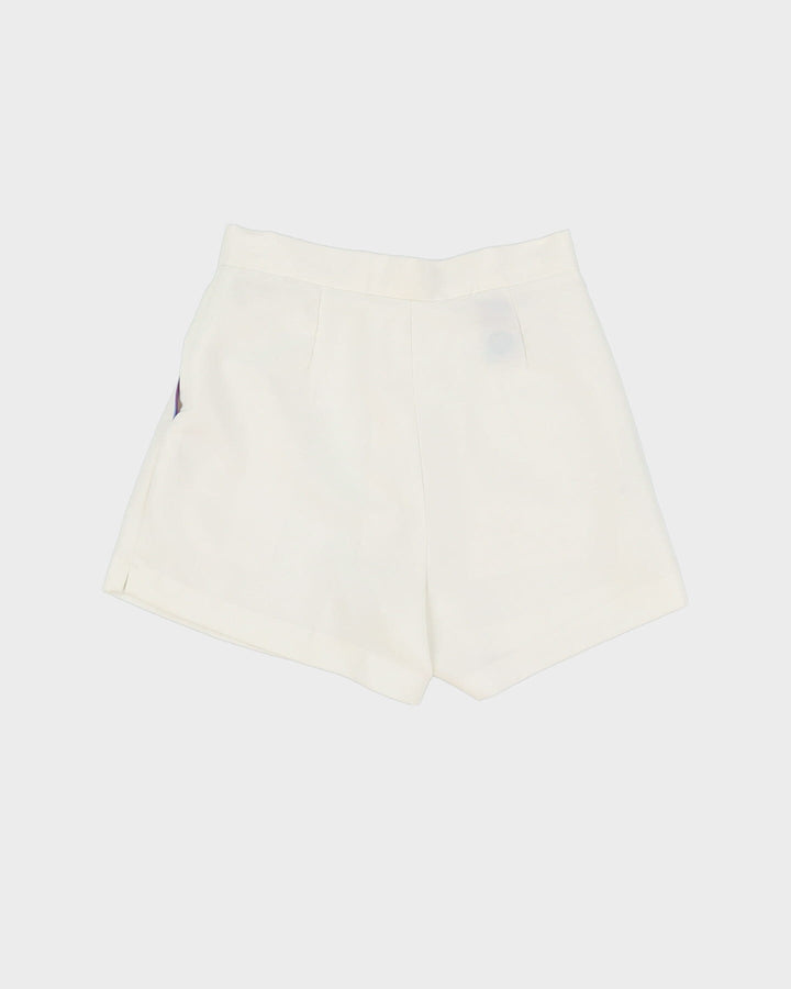 Wimbledon White Tennis Shorts - XS