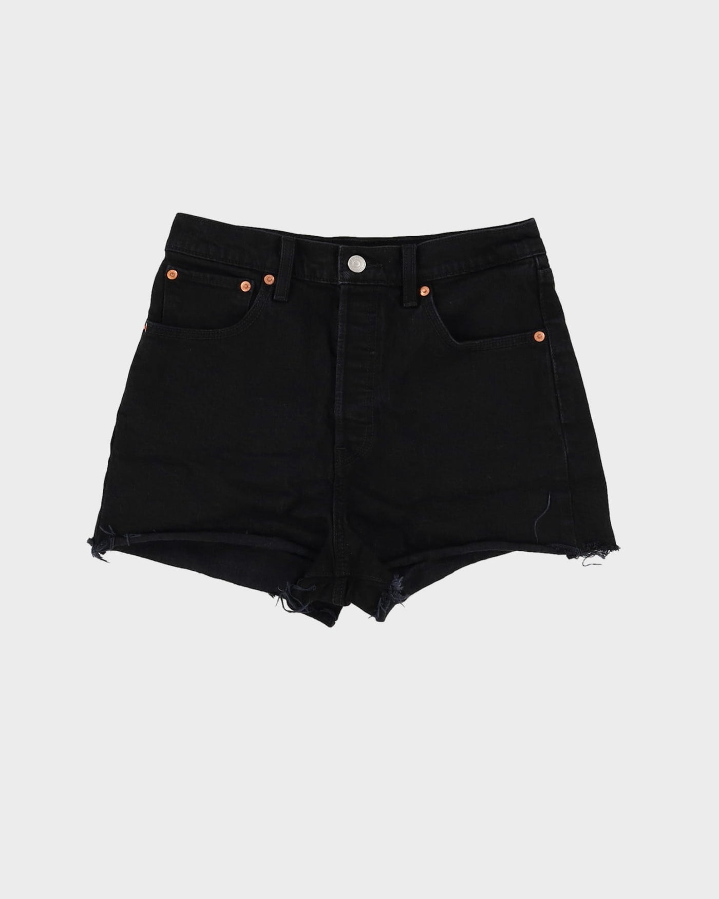 Levi's Big E Black Denim Shorts - W28