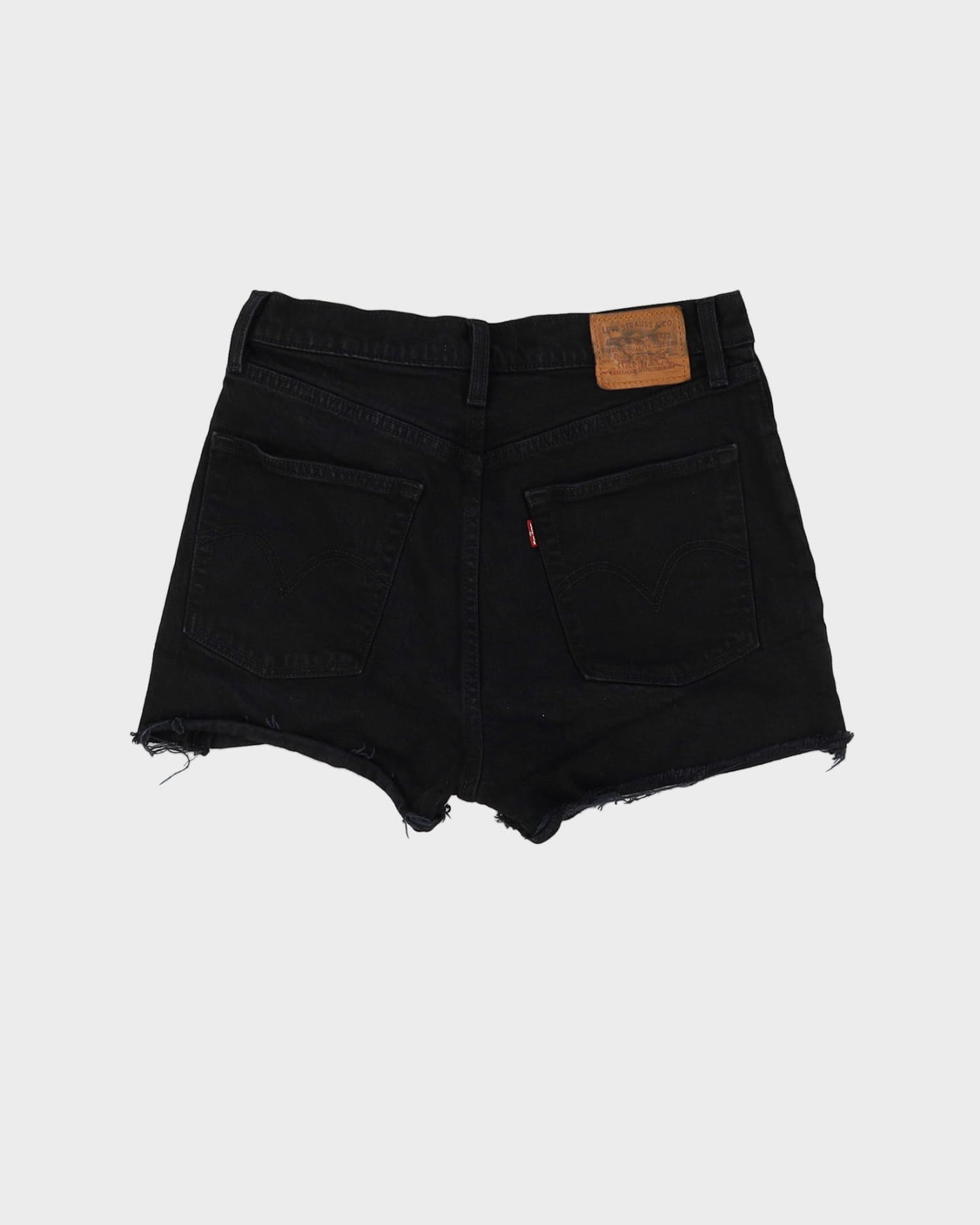Levi's Big E Black Denim Shorts - W28
