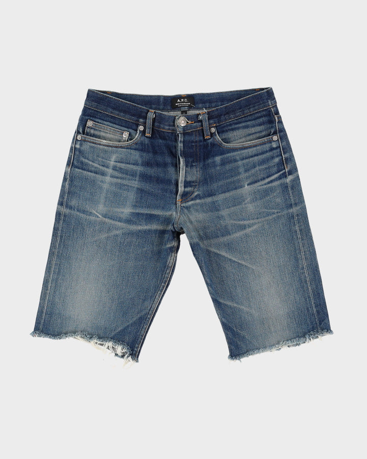 A.P.C. Blue Denim Shorts - W29