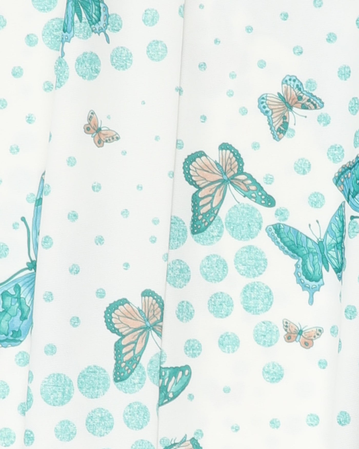 vintage white blue butterfly print a-line maxi skirt - s