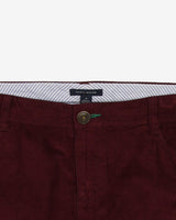 Tommy Hilfiger Burgundy Cord Mini Skirt - L