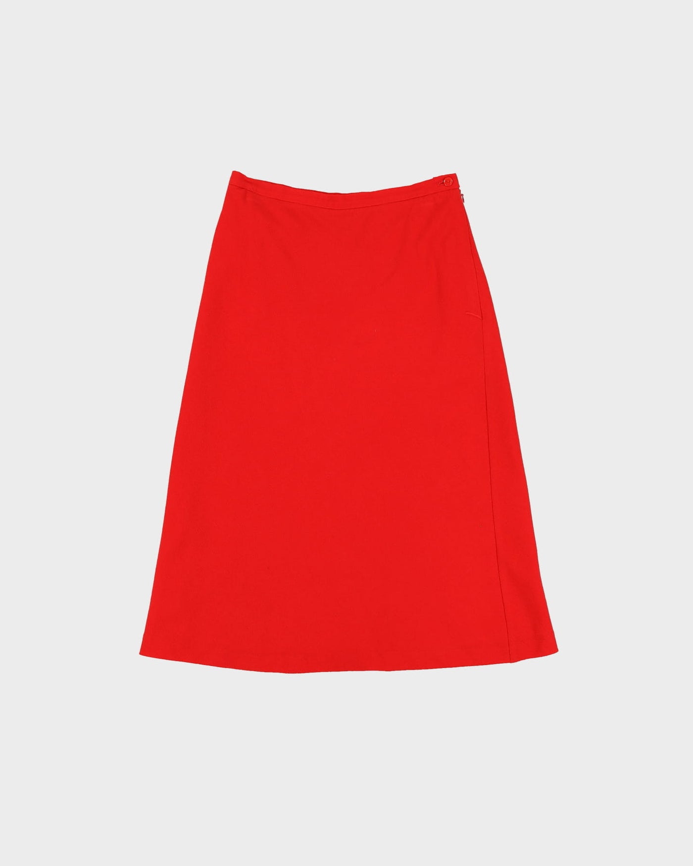 Red A-line rayon Skirt - XS