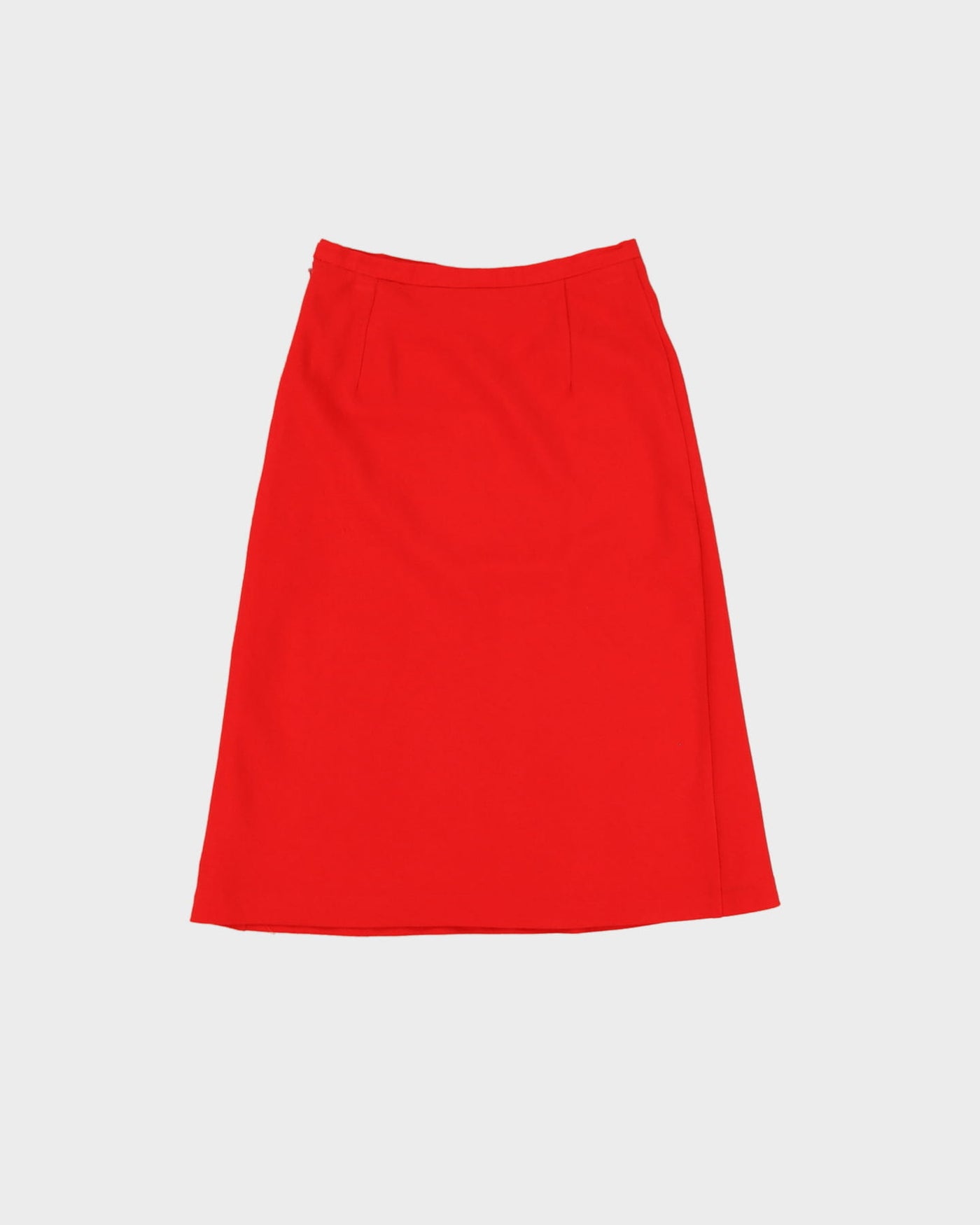 Red A-line rayon Skirt - XS