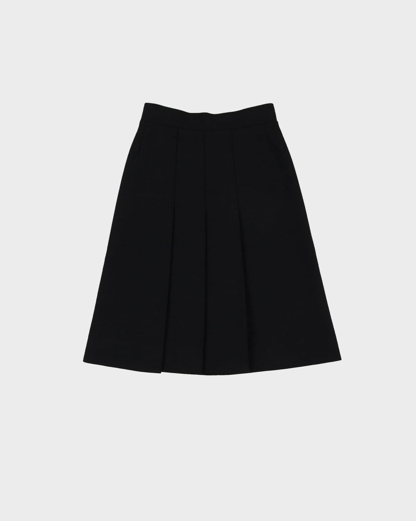 Chloe Black Wool Midi Skirt- XS