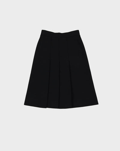 Chloe Black Wool Midi Skirt- XS