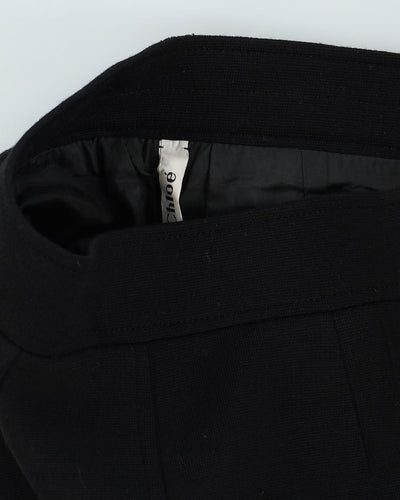 Chloe Black Wool Midi Skirt- XS