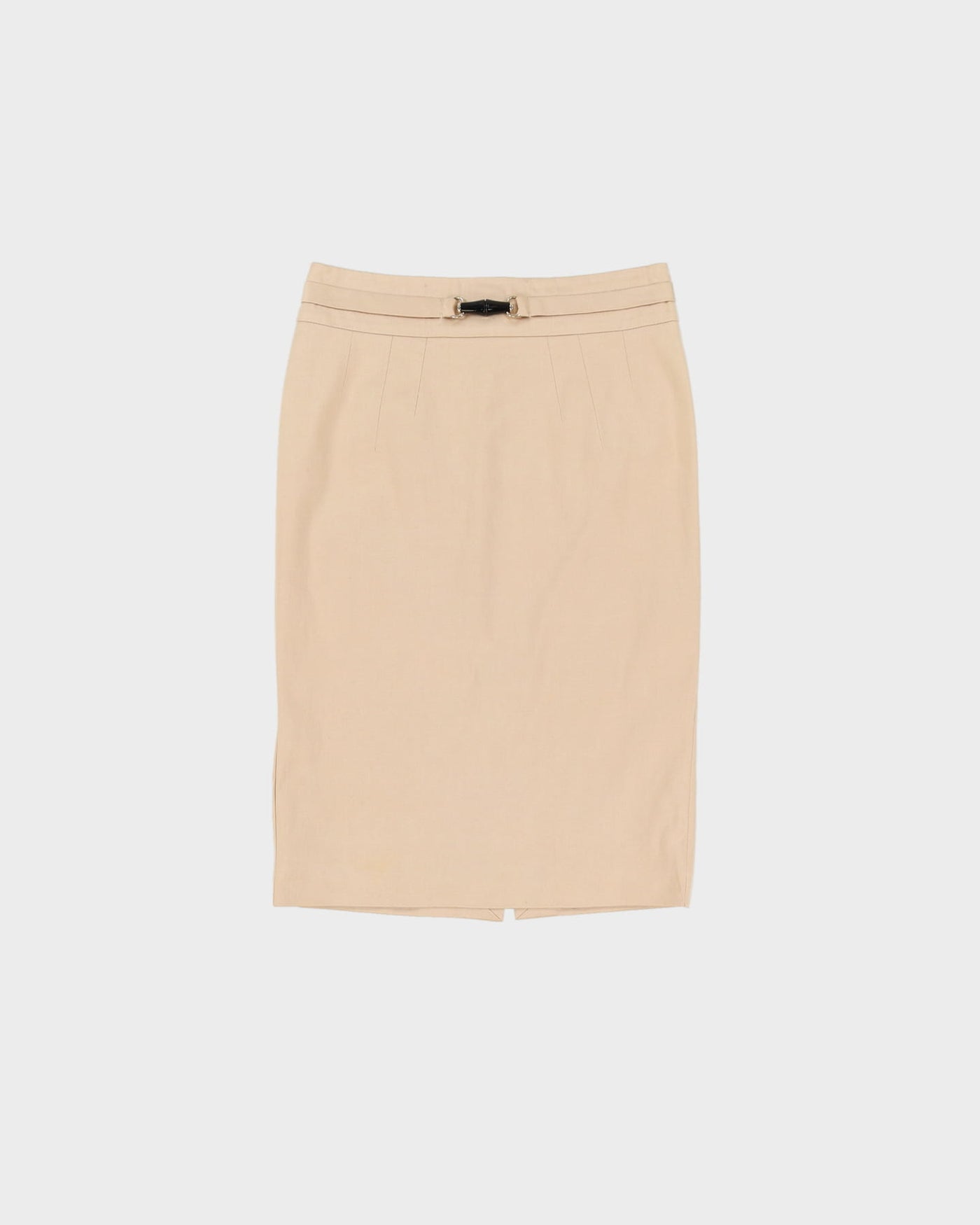 Gucci Beige Cotton Pencil Skirt- S