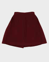Mc Q Alexander McQueen Burgundy A-line Skirt- S / M