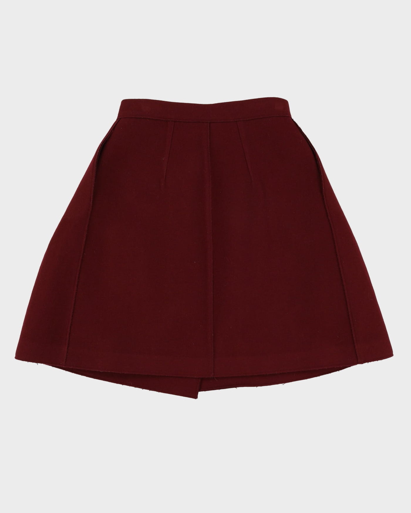 Mc Q Alexander McQueen Burgundy A-line Skirt- S / M