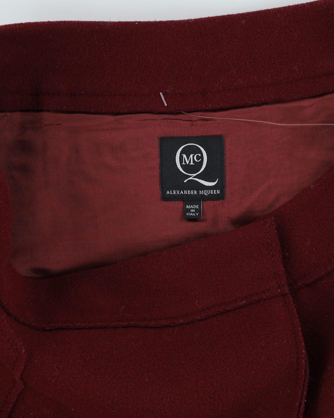 Mc Q Alexander McQueen Burgundy A-line Skirt- S / M