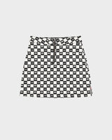 Vans Black And White Patterned Mini Skirt - S