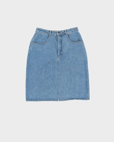 Blue Denim Pencil Skirt - S