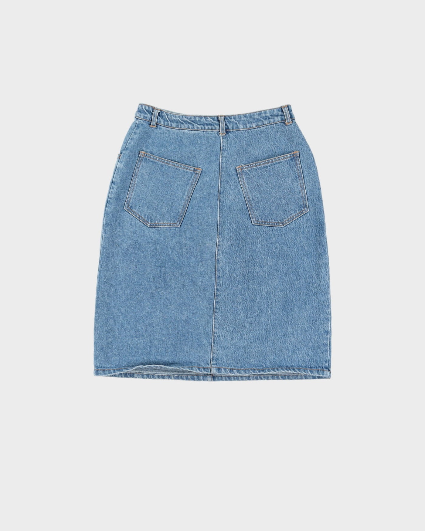 Blue Denim Pencil Skirt - S