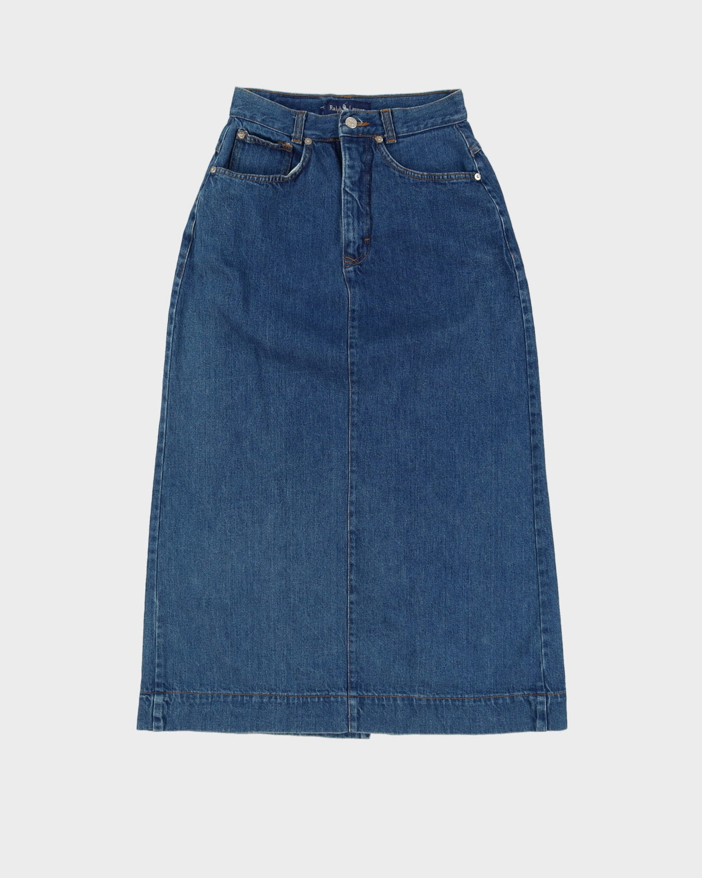 Ralph Lauren Blue Denim Pencil Skirt - XS