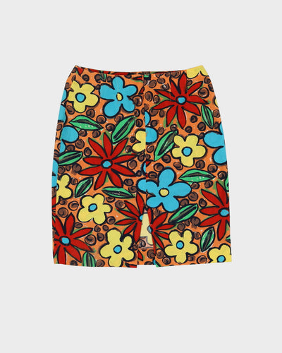 Rodier Patterned Pencil Skirt - M