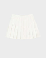White Pleated Mini Tennis Skirt - S