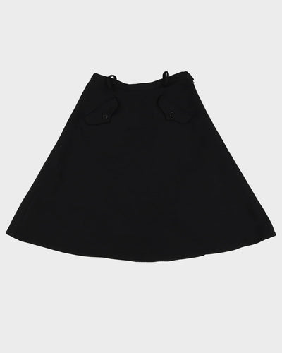 Vintage Anne Klein Black A-line Skirt - S
