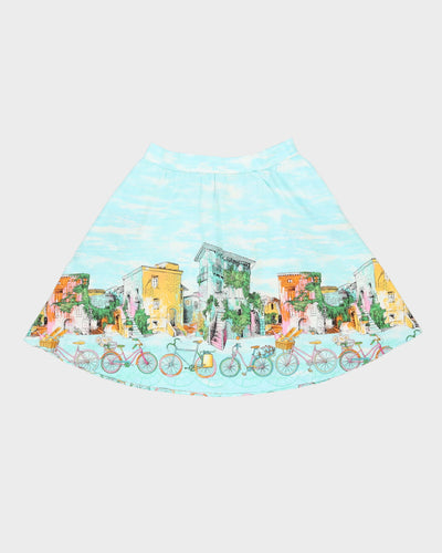 Novelty Print Skirt- M