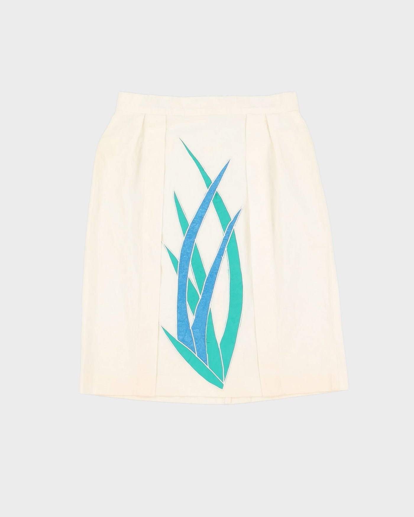 Vintage 1990s Cream Pencil Skirt- XS