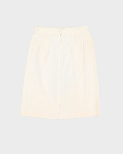 Vintage 1990s Cream Pencil Skirt- XS