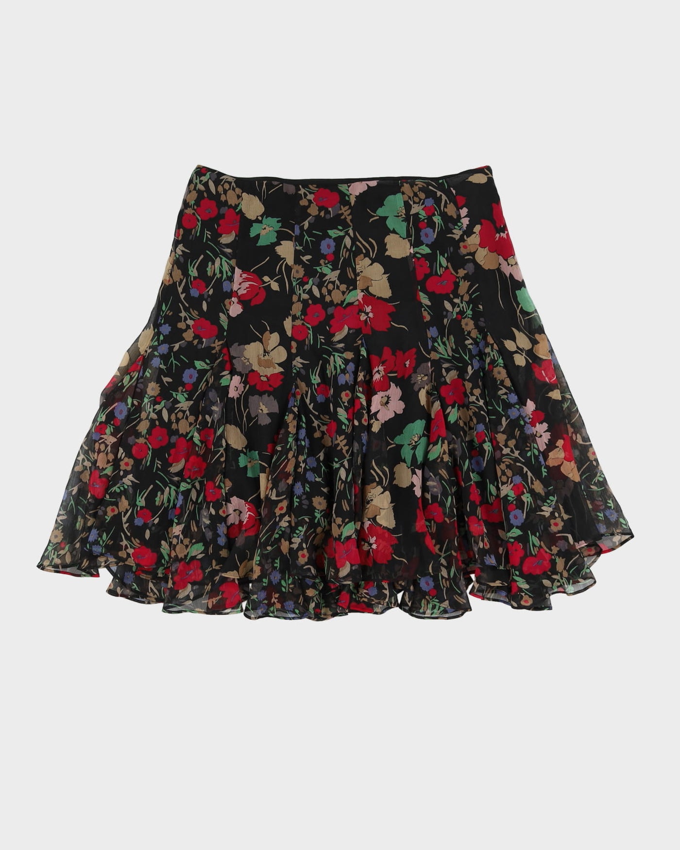 Lauren Ralph Lauren Floral Chiffon Skirt - M