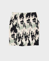Hugo Boss Black And Cream Patterned Pencil Skirt - M