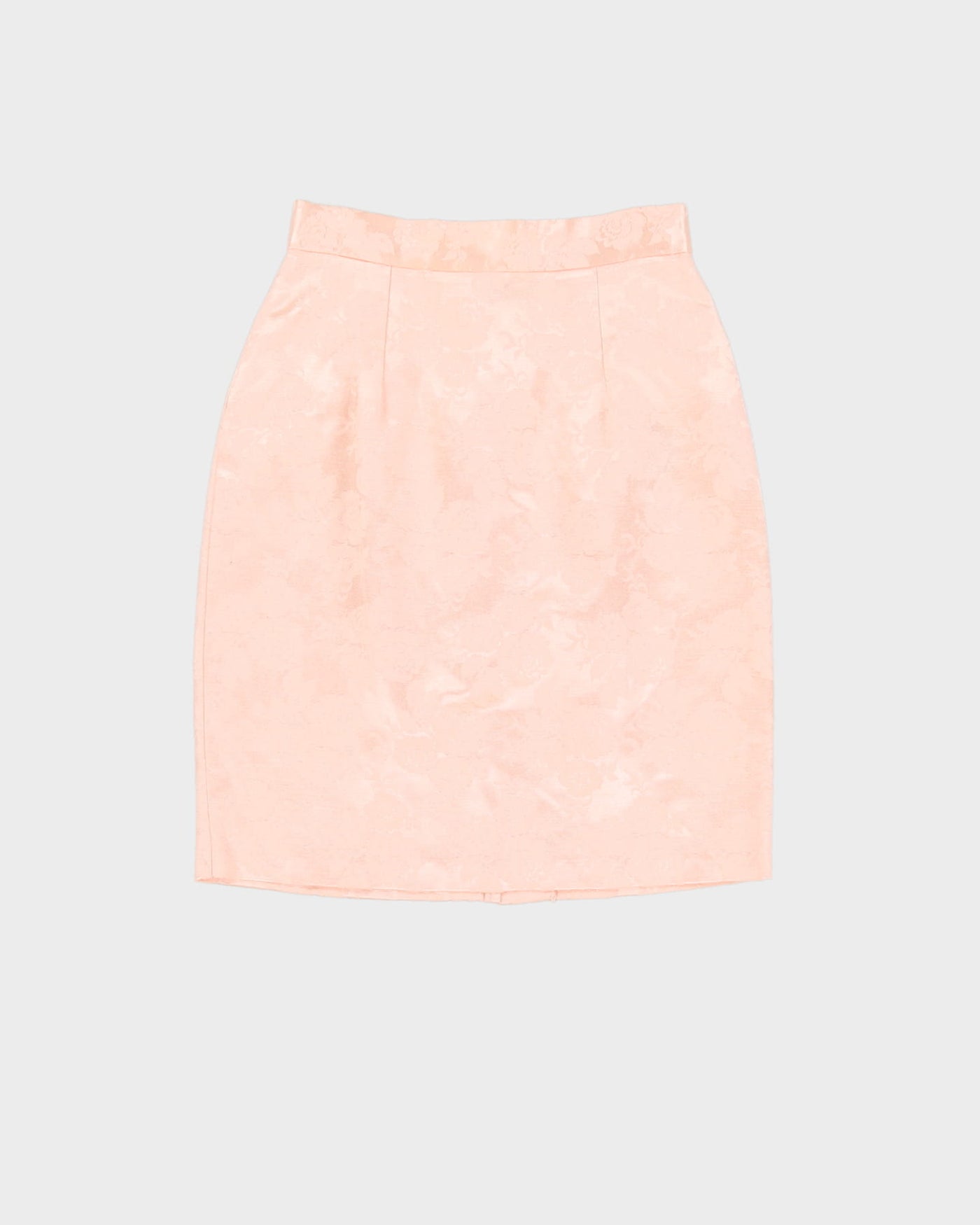Vintage 1990s Pink Floral Pencil Skirt - XS