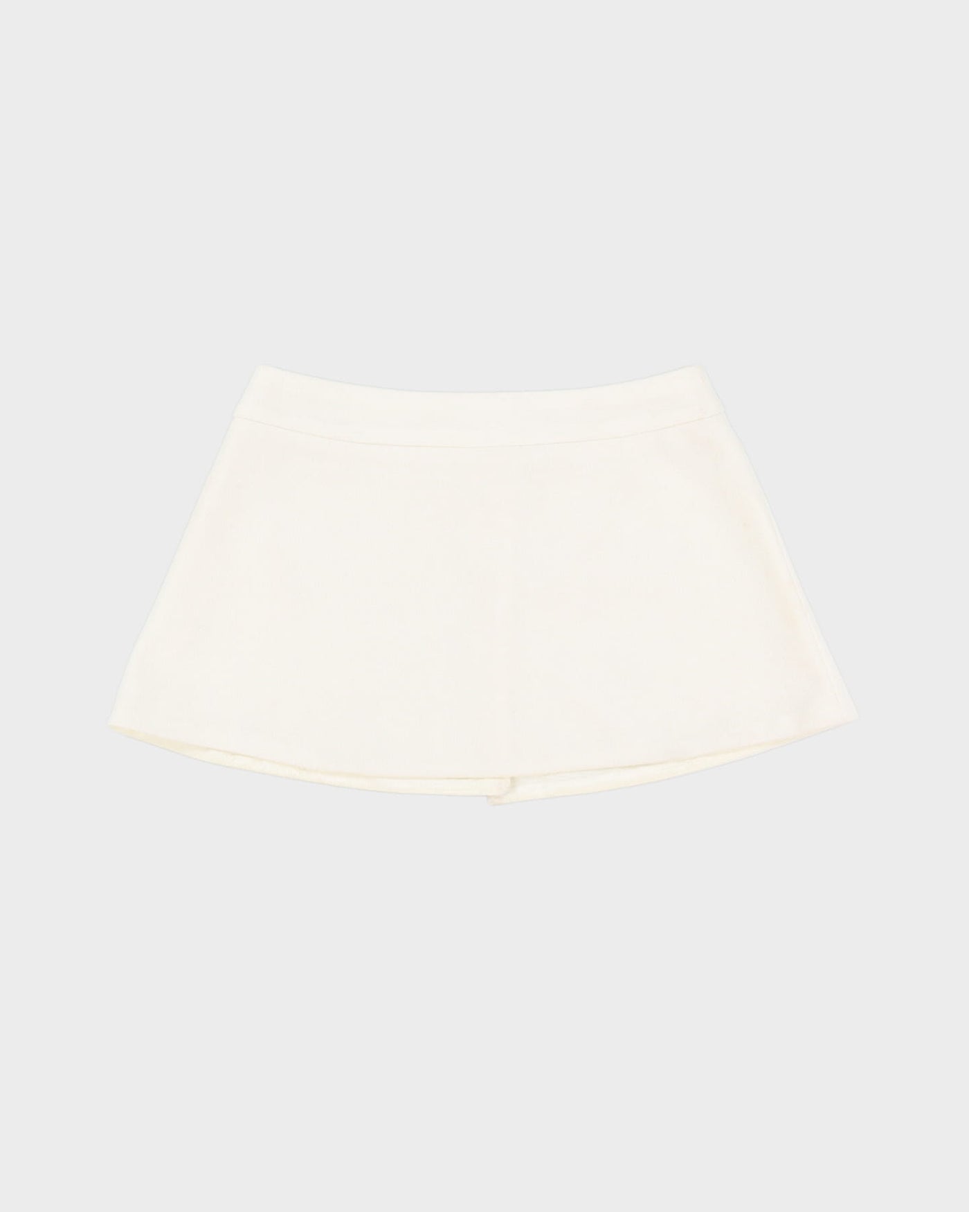 Vintage 1960s White Mini Skirt - S