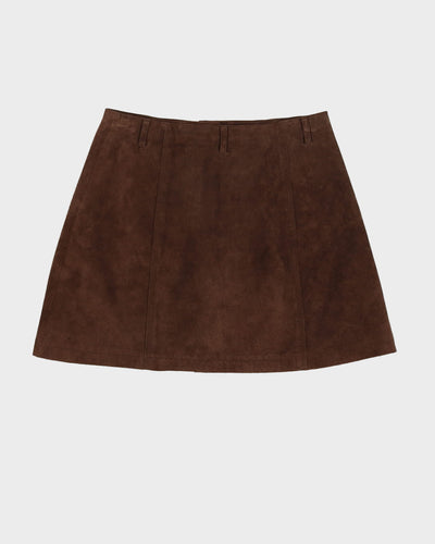 Esprit Brown Suede Mini Skirt - S