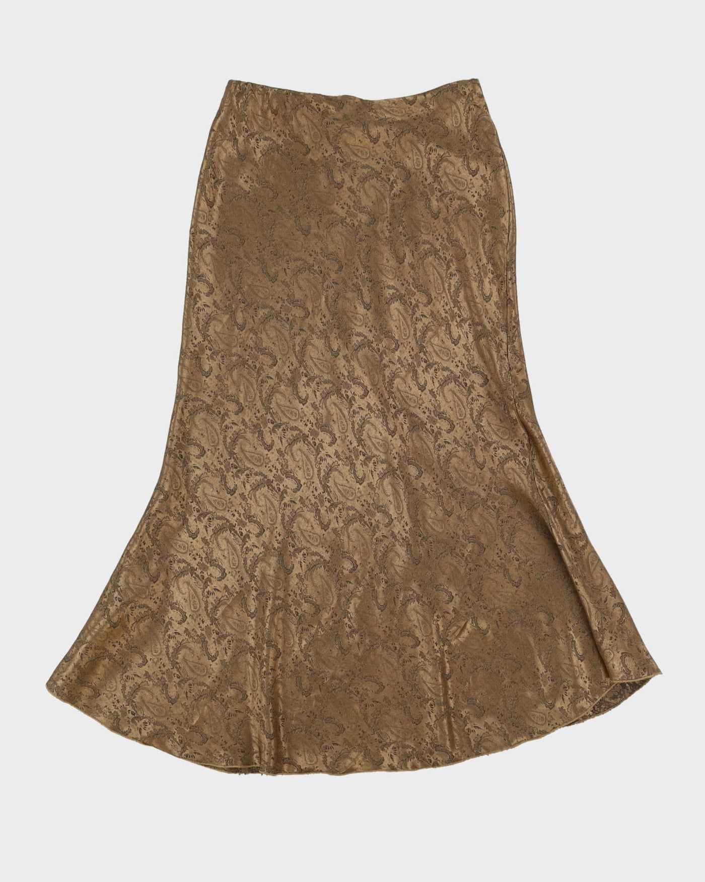 Rokit Originals Brown Paisley Patterned Faery Skirt - M