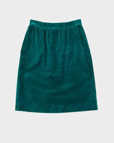 Gren Velvet Pencil Skirt - S