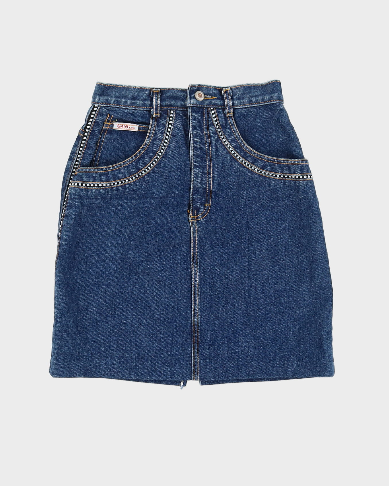 Y2K 00s Gang Jeans Denim Skirt - XS