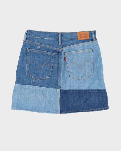 Levi's Patchwork Denim Mini Skirt - M