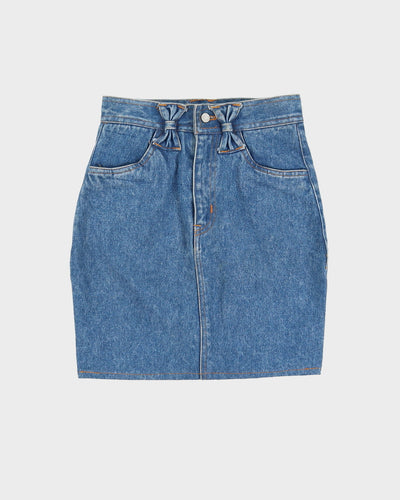 Y2K 1990s Denim Mini Skirt - XS