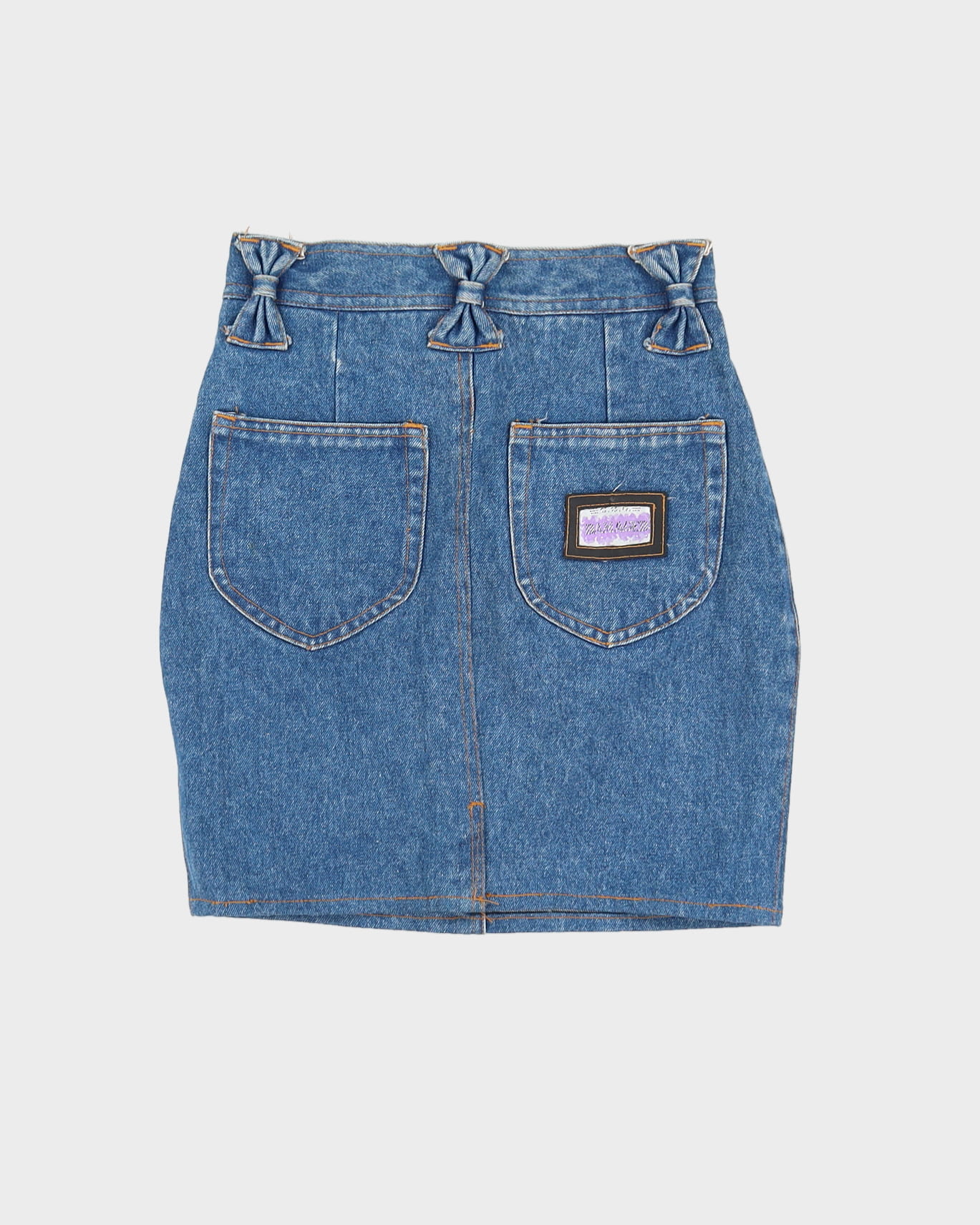 Y2K 1990s Denim Mini Skirt - XS