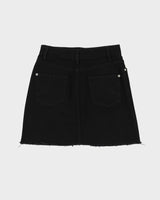 Maje Black Denim Mini Skirt - S