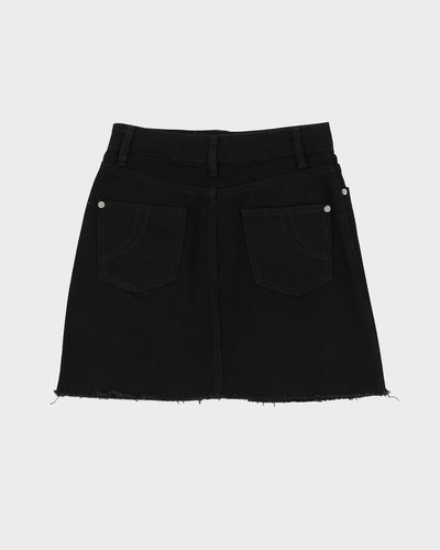 Maje Black Denim Mini Skirt - S