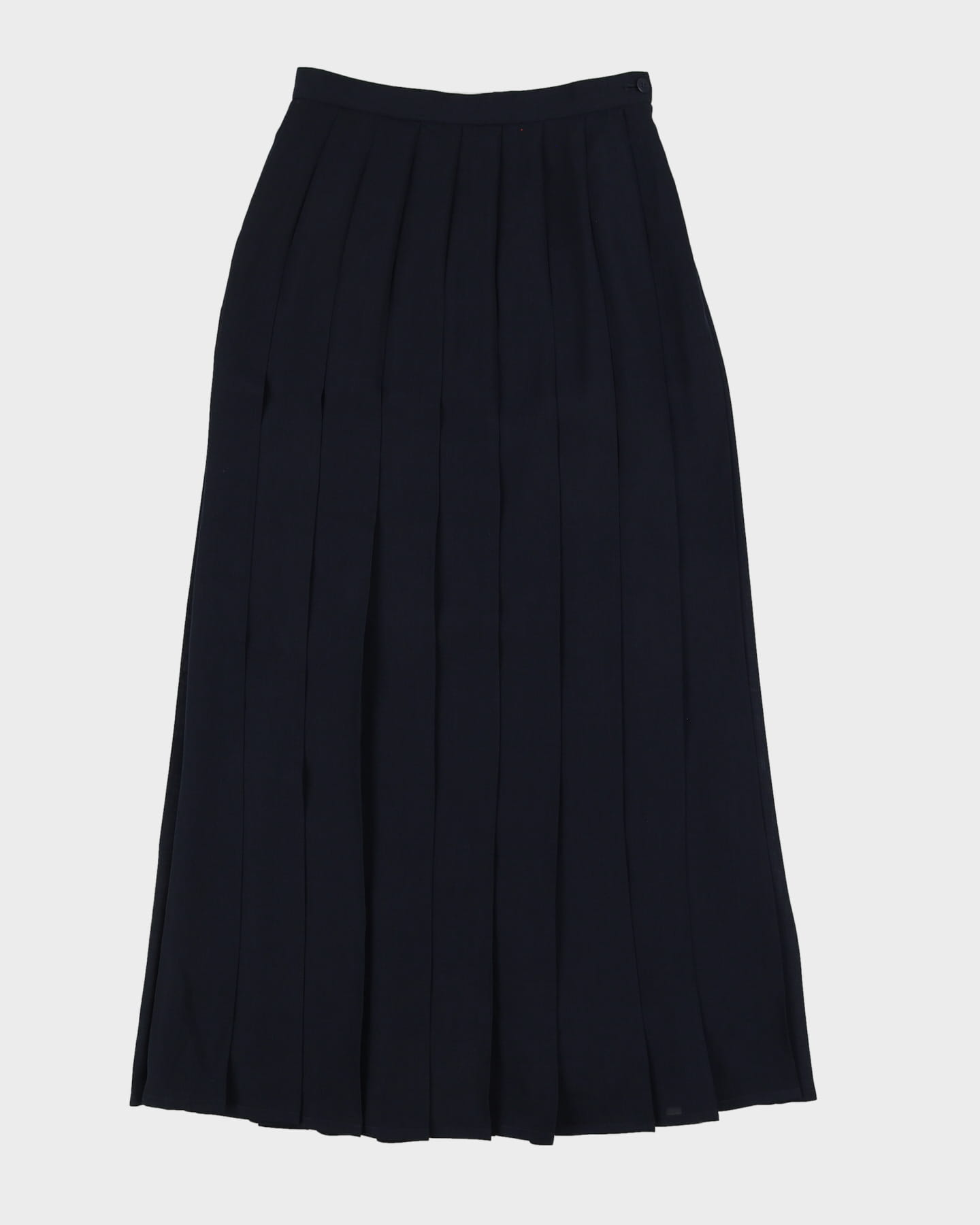 Jaeger Blue Pleated Maxi Skirt - XS