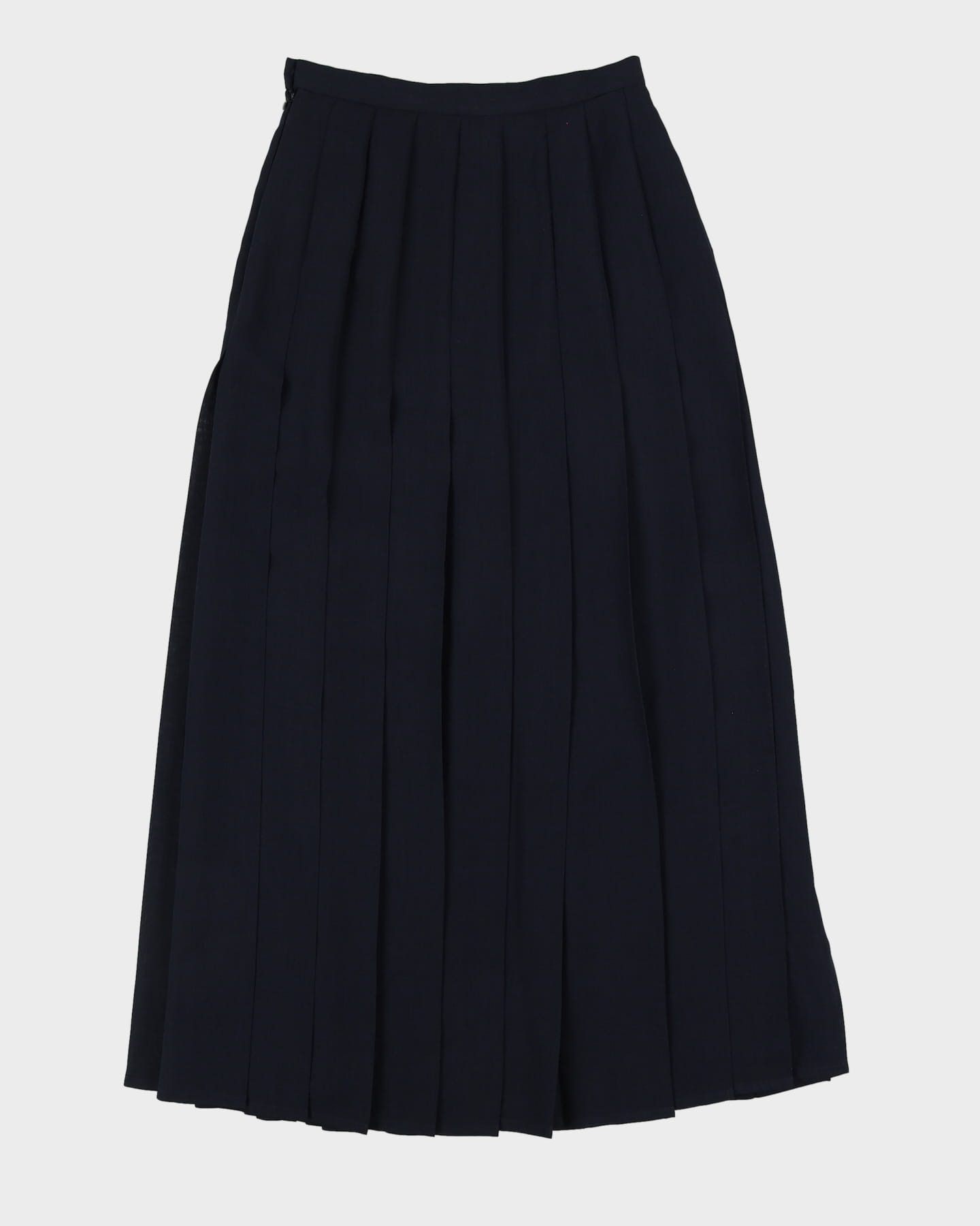 Jaeger Blue Pleated Maxi Skirt - XS