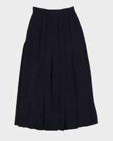 Jaeger Blue Pleated Maxi Skirt - XS