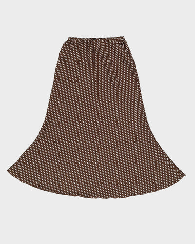 Rokit Originals Faery Brown Polka Dot Skirt - S