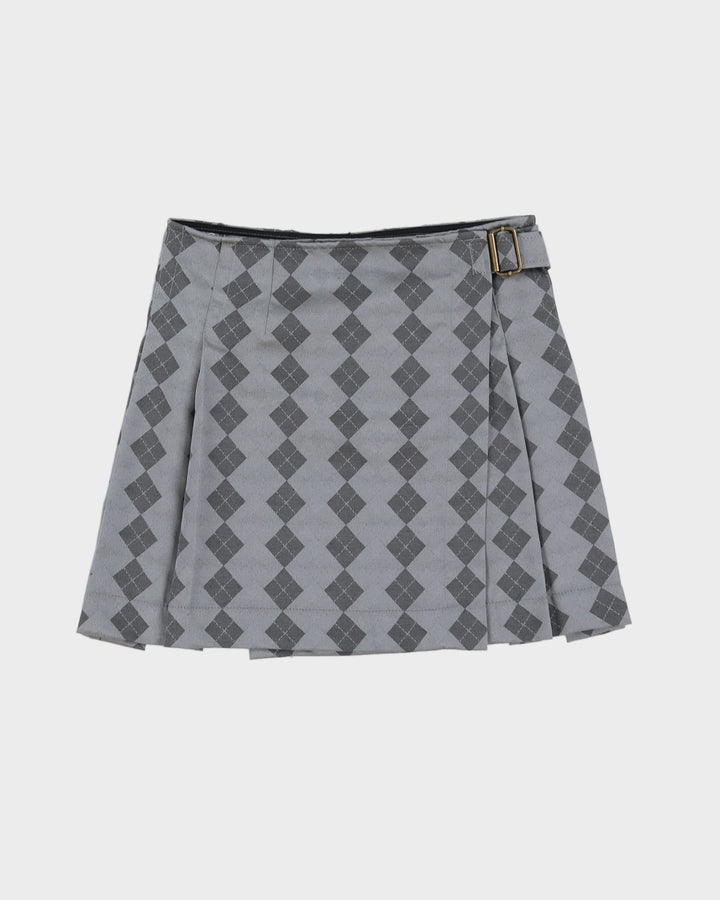 Rokit Originals Cher Grey Check Skirt - S