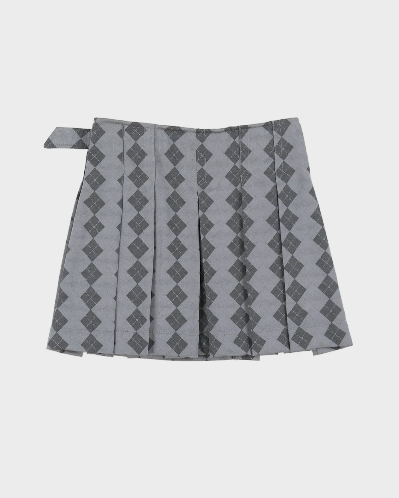 Rokit Originals Cher Grey Check Skirt - S