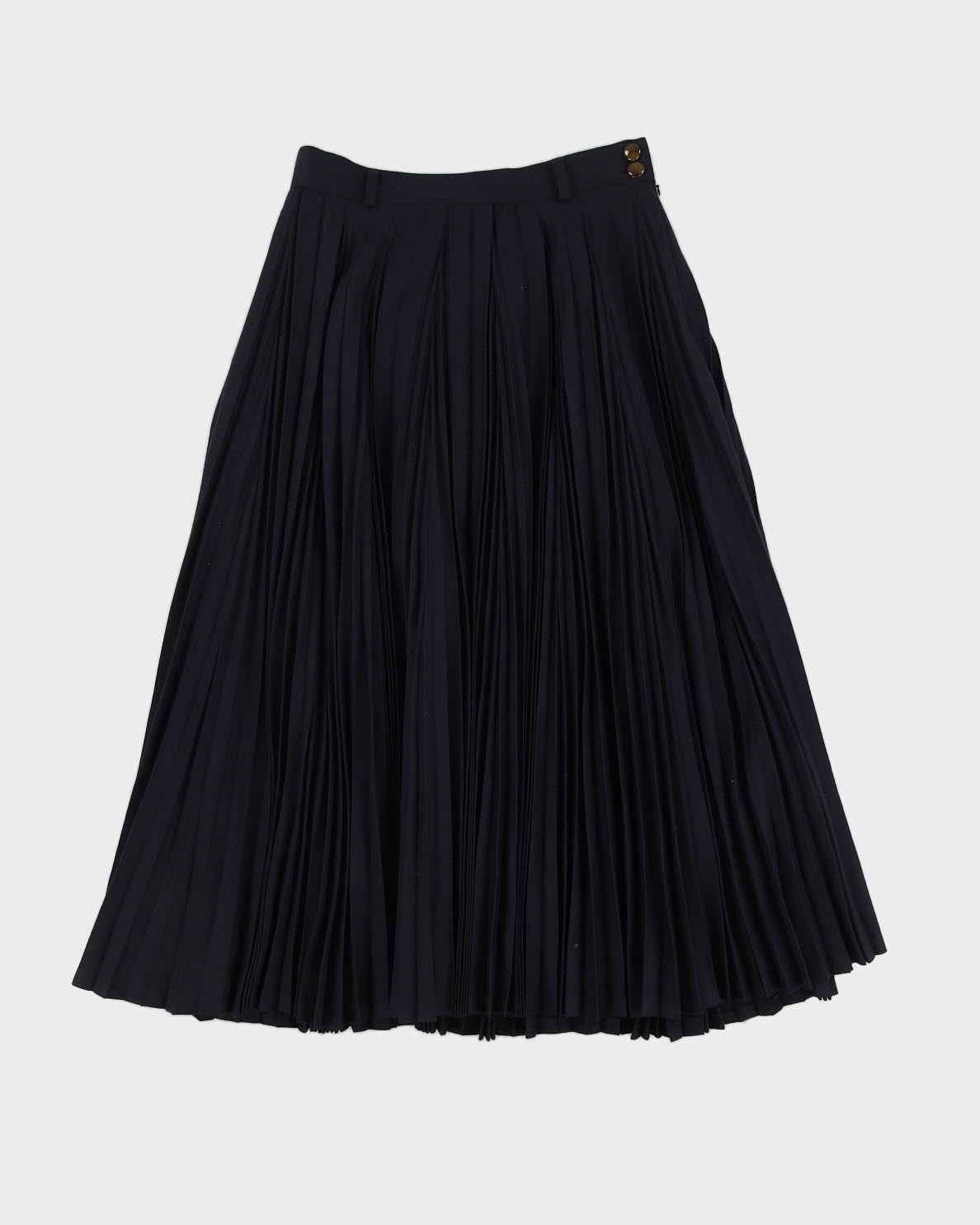Made In Italy Blue Pleated Skirt - S
